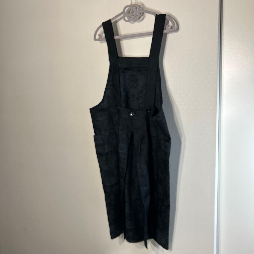 MINTON＊エプロン・ロングエプロン・ハドンホール・カップ柄・黒