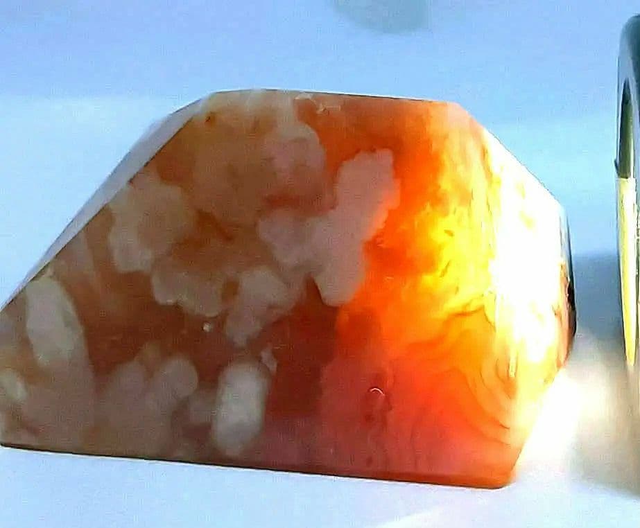 高品質　桜めのう カーネリアン　共生　フリーフォーム　浄化　癒し