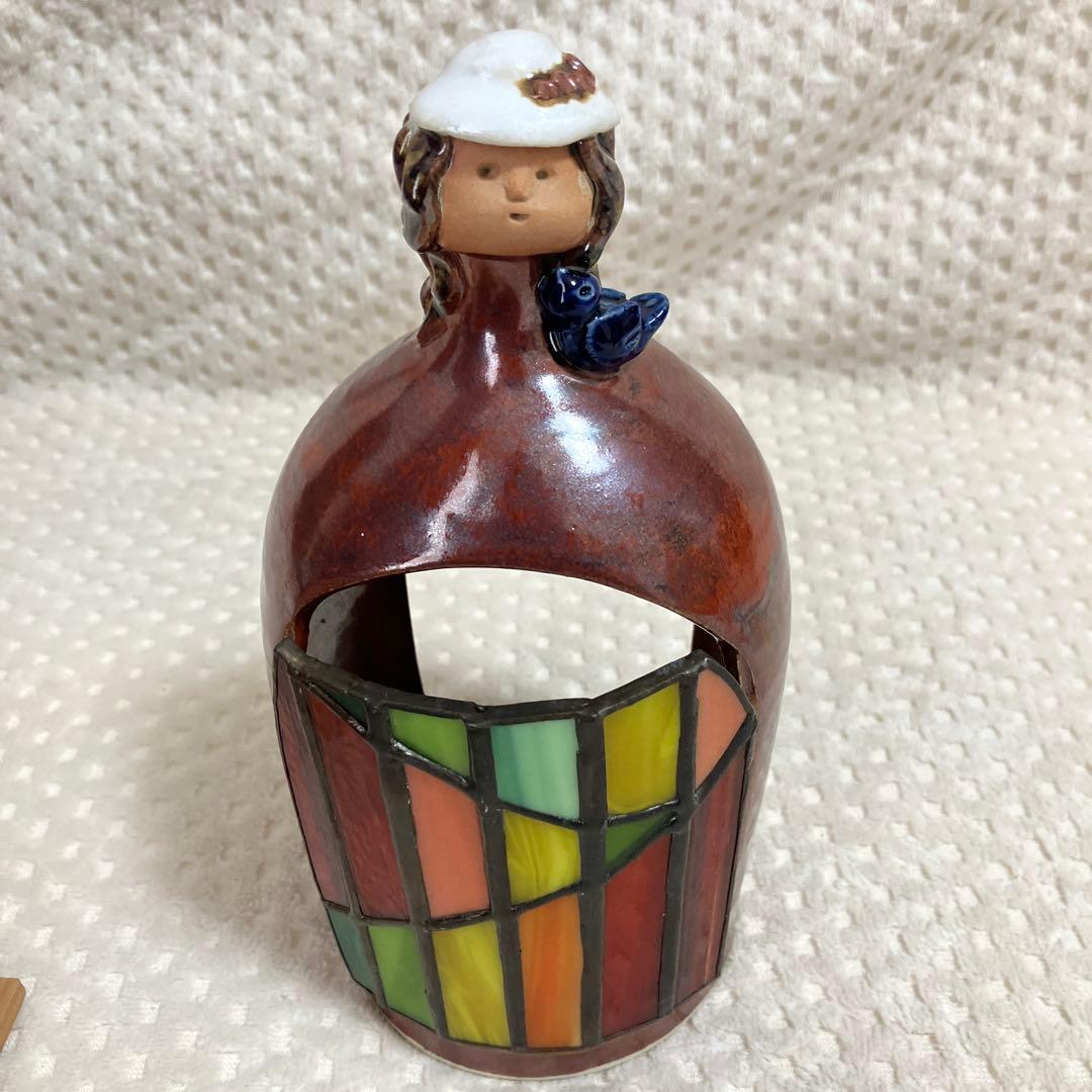 神成澪　キャンドルスタンド　陶器　きゃんどるすたんど　澪作