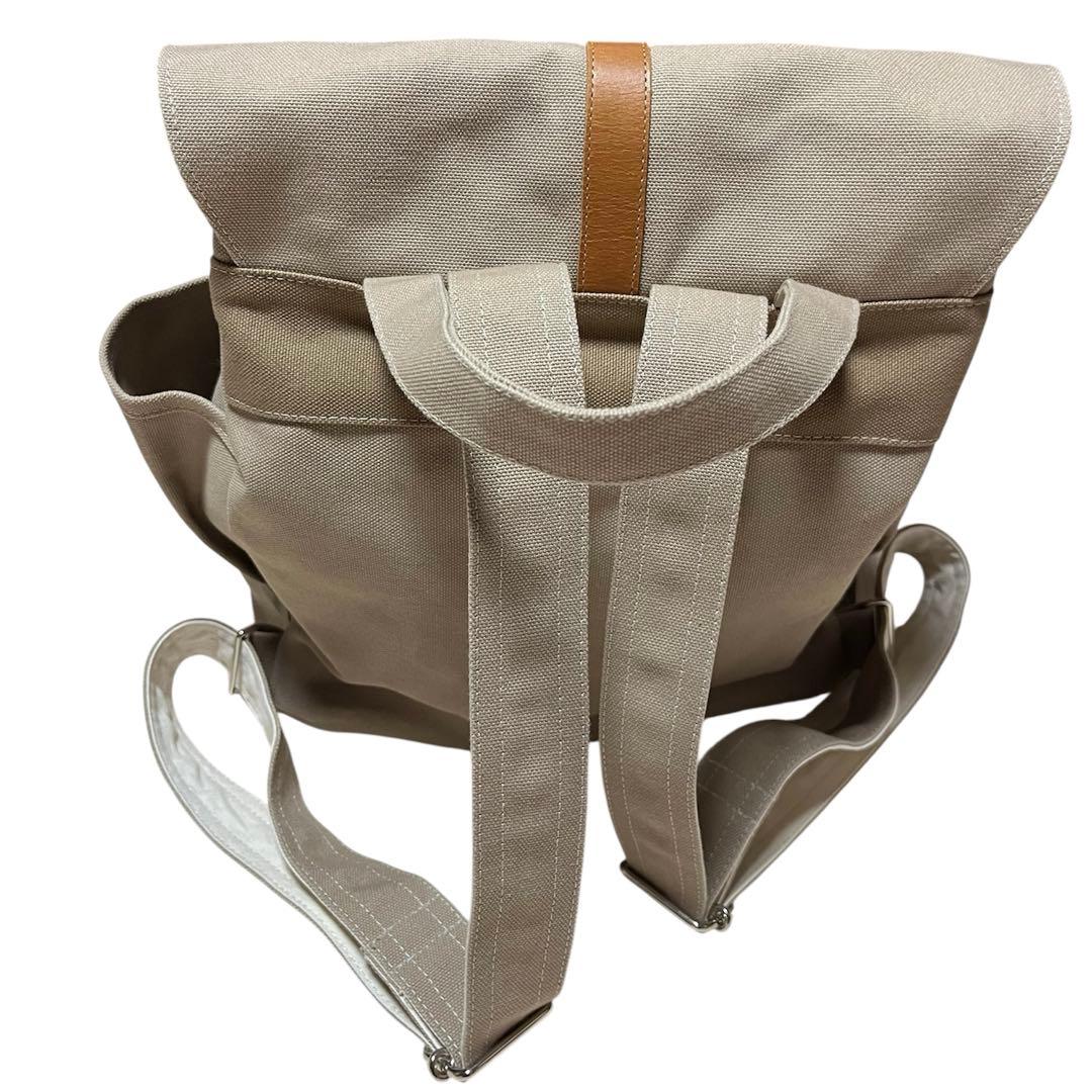 【美品】倉敷帆布　ハンドメイド　リュック　バッグ　本革