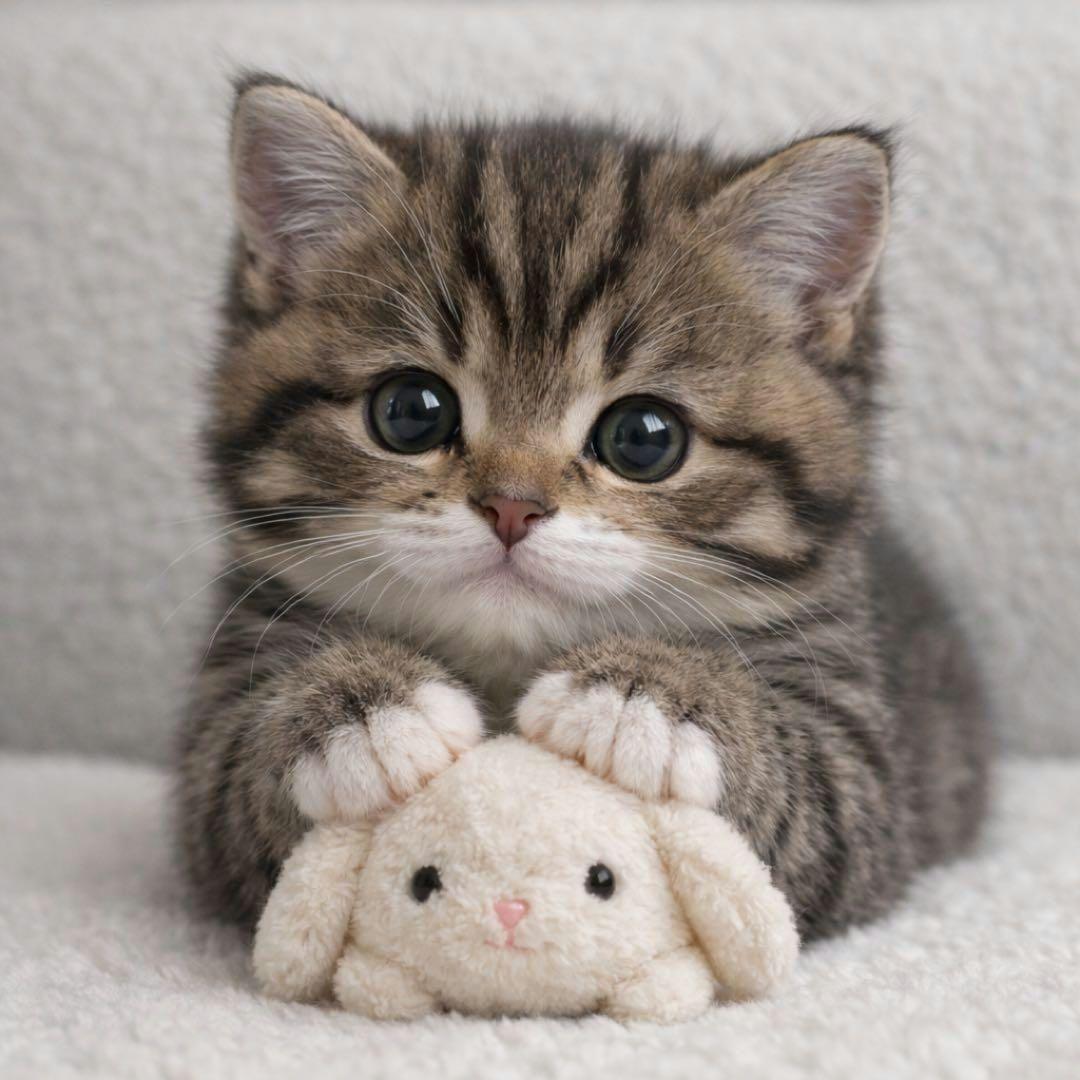 もふもふねこちゃんパネル生地　ハンドメイド