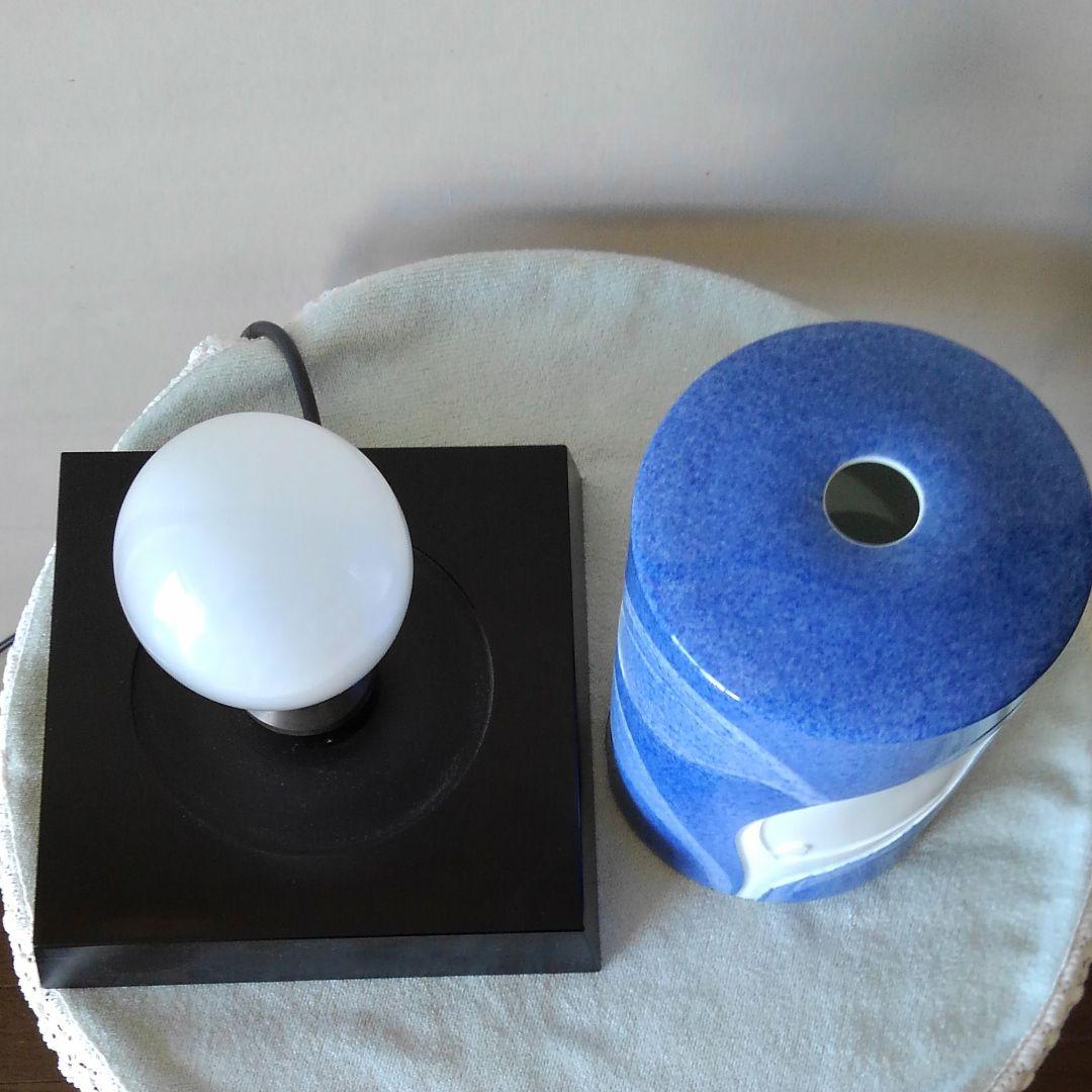 畑萬窯　水芭蕉紋　ランプ