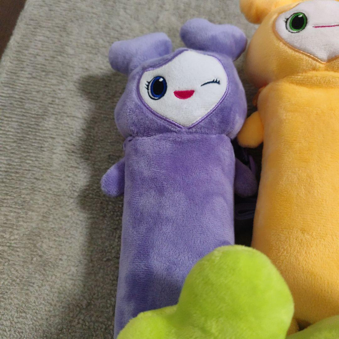 TWICE LOVELYS のびふにゃポーチ　6体 ＋ パペットぬいぐるみ ２個