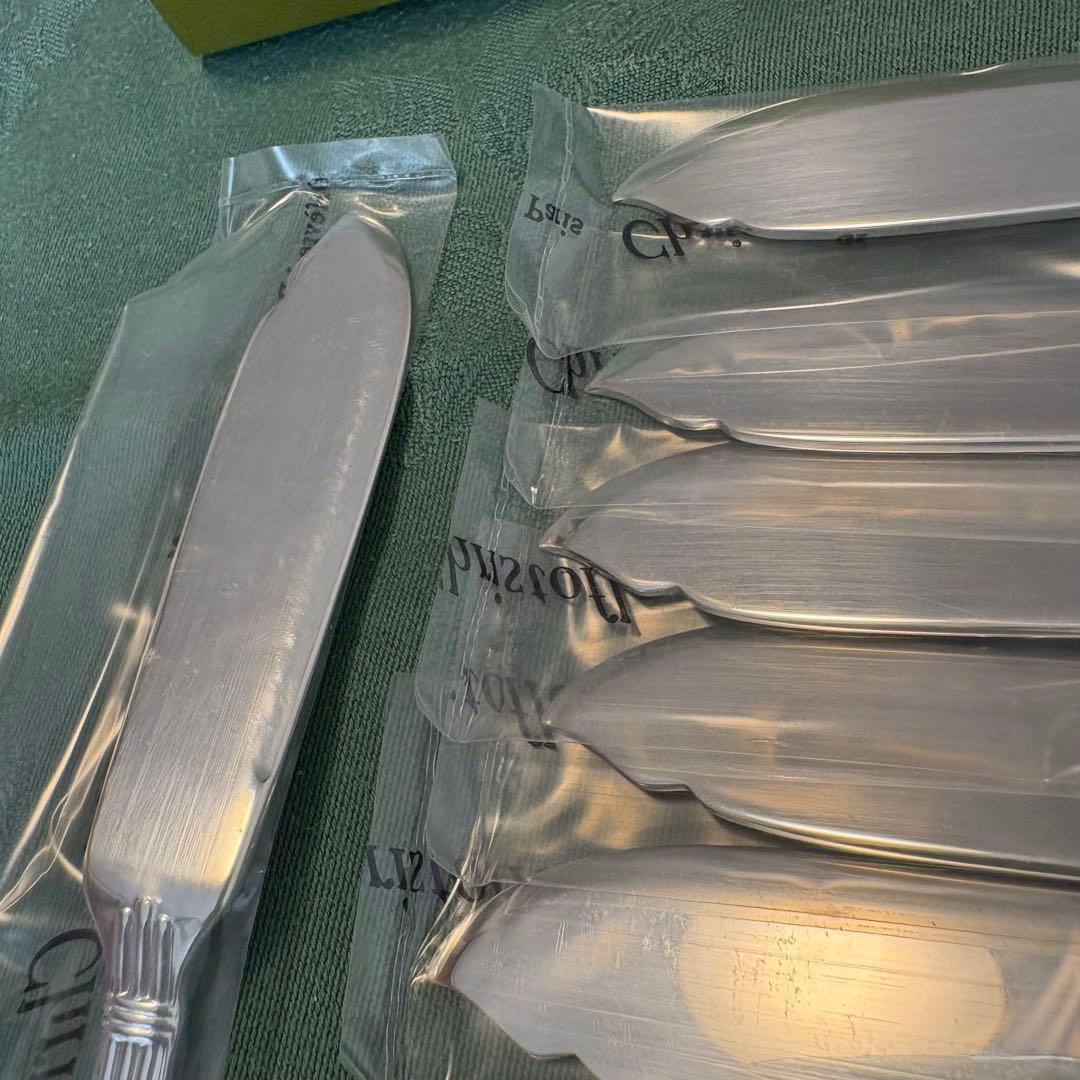 フィッシュナイフ2本 フィッシュフォーク2本 クリストフル アリア 新品 未開封