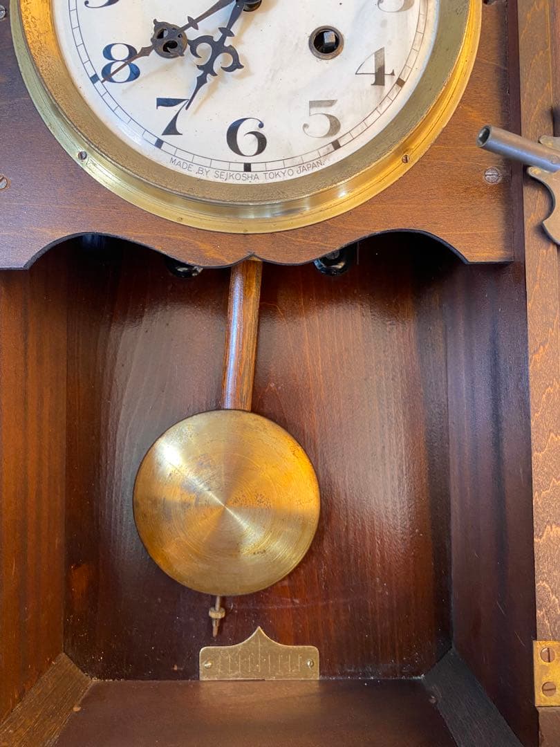 座敷時計　昭和8年製　ビンテージ時計　ジャンク品
