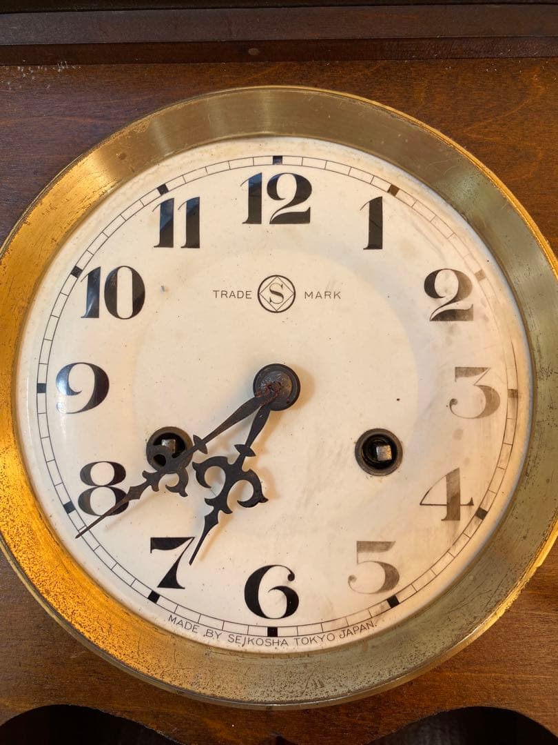 座敷時計　昭和8年製　ビンテージ時計　ジャンク品
