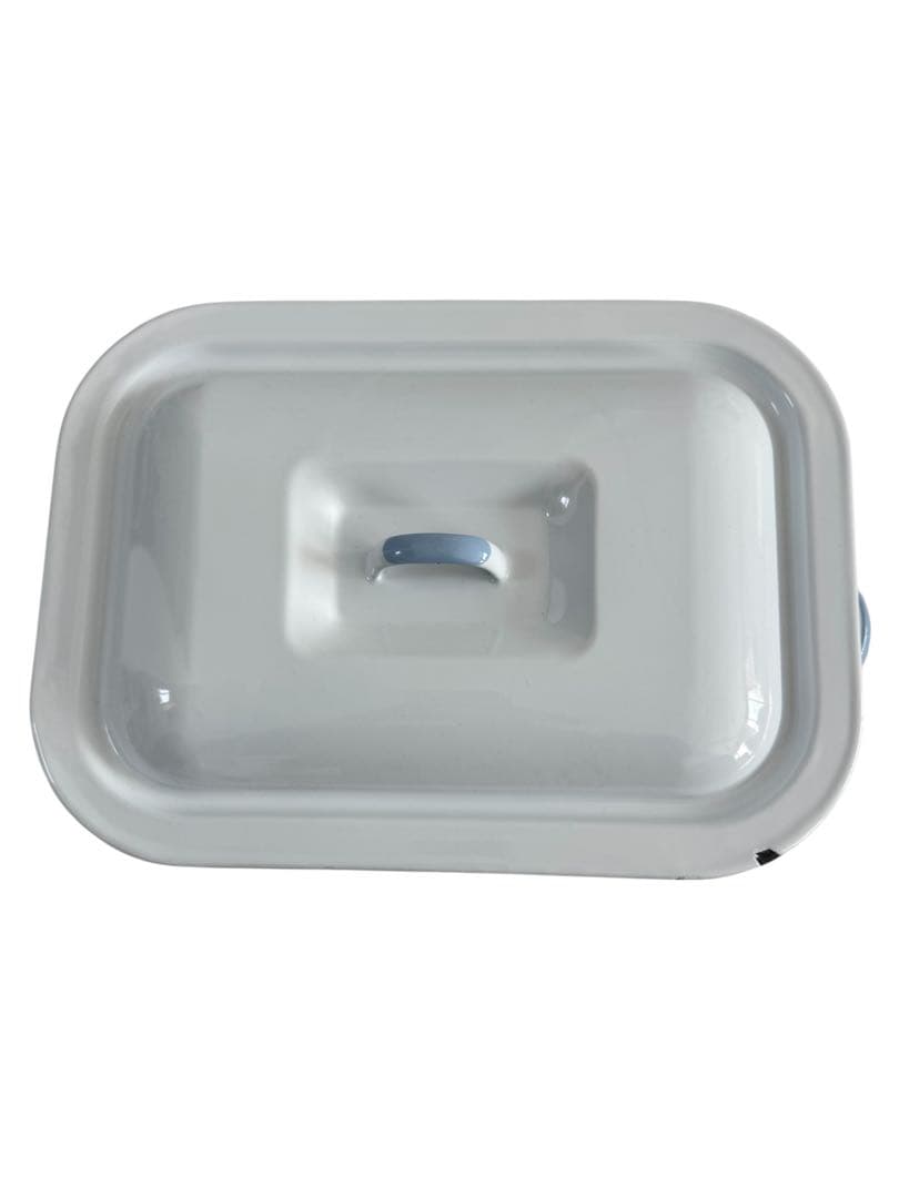 大きめサイズ カントリー ホーローブレッドケース 白