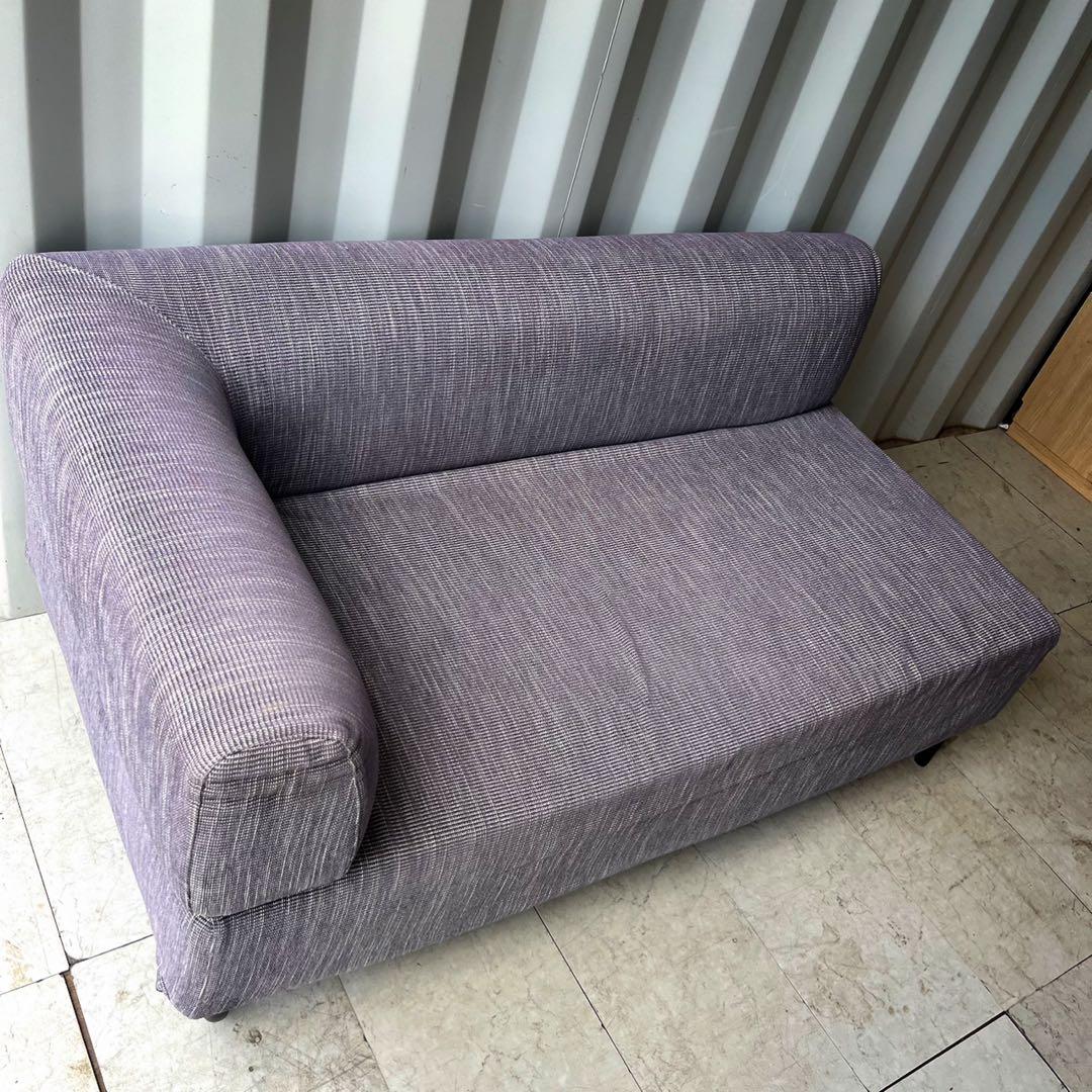 取付無料！アクタス OWN-S グレーファブリックアームソファ 訳あり現状品