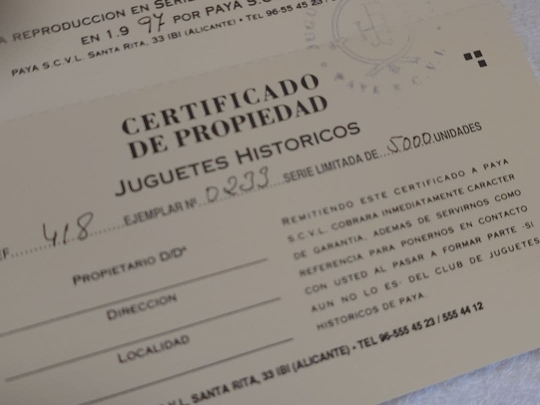 【ブリキ】復刻 PAYA REF 418 TAXI 1930