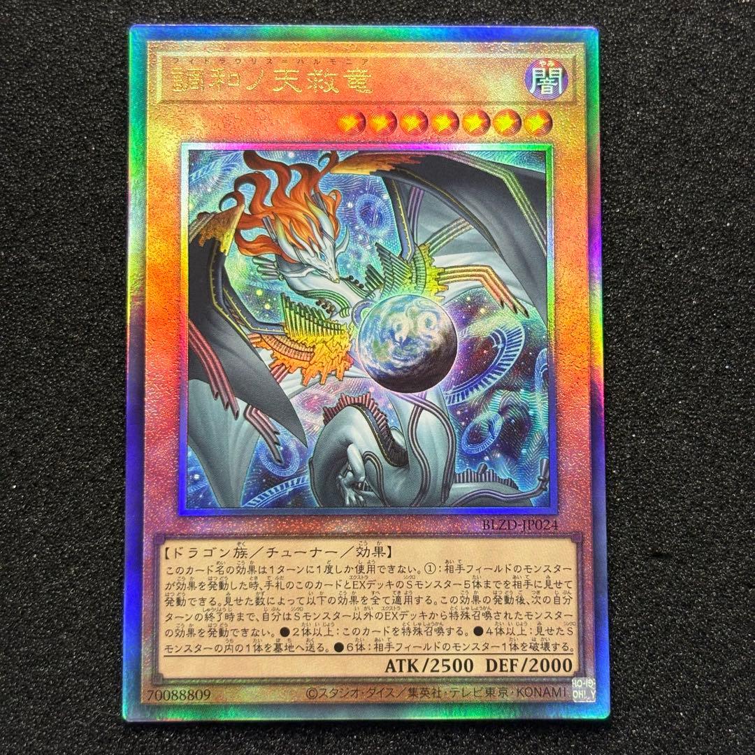 遊戯王 調和ノ天救竜 レリーフ アルティメットレア