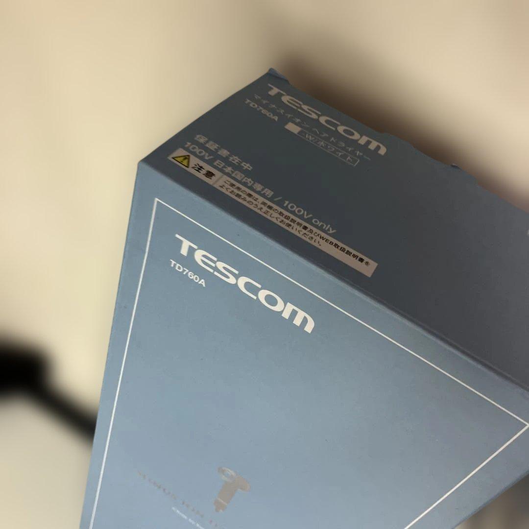 ほぼ未使用　テスコム ヘアドライヤー TD760A マイナスイオン　ドライヤー