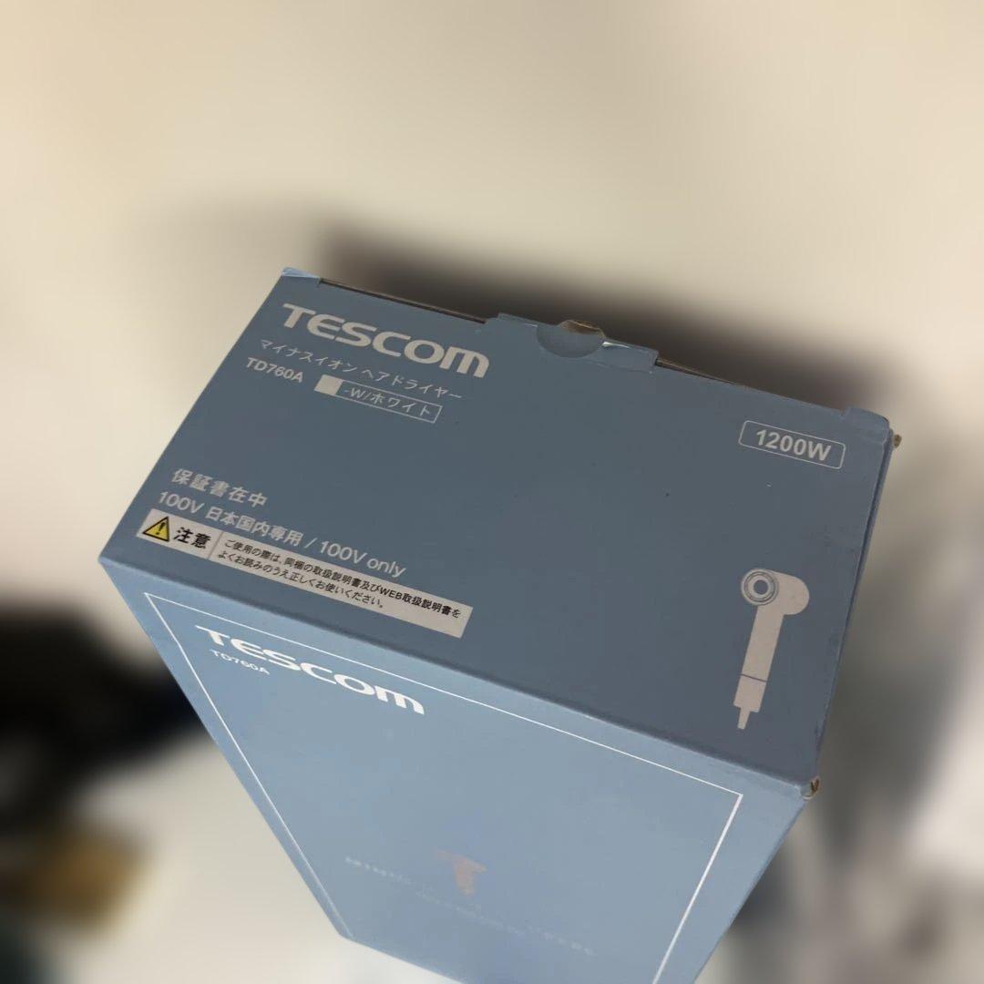 ほぼ未使用　テスコム ヘアドライヤー TD760A マイナスイオン　ドライヤー