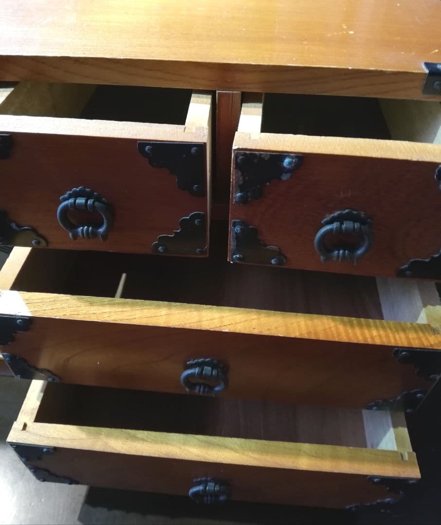 飾り棚 民芸家具 アンティーク置き時計