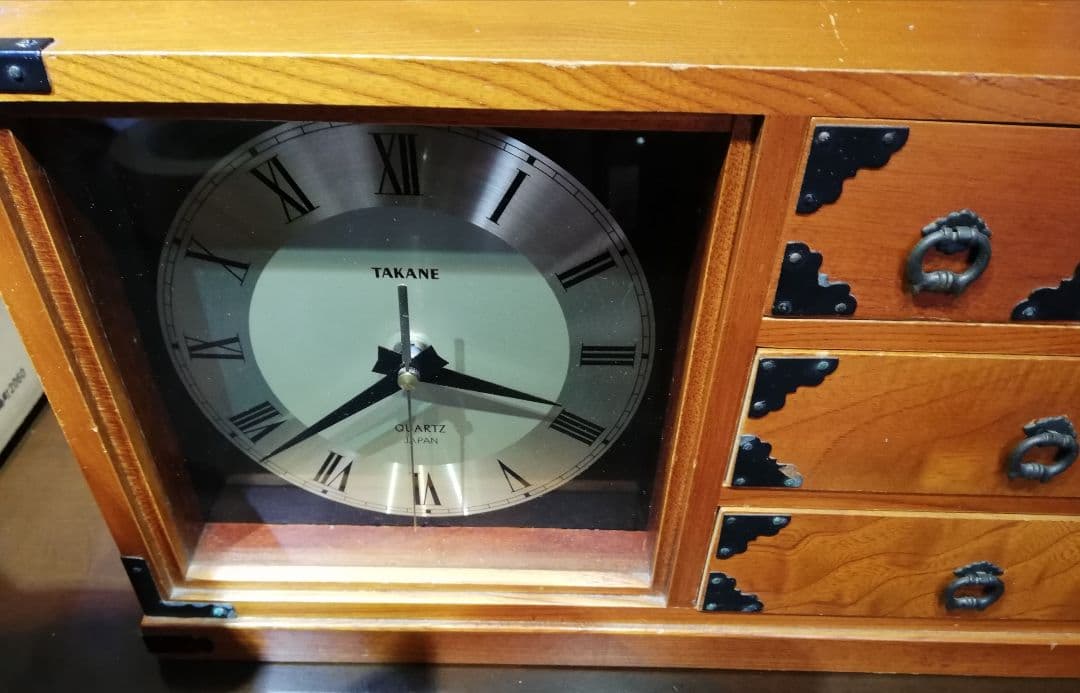 飾り棚 民芸家具 アンティーク置き時計