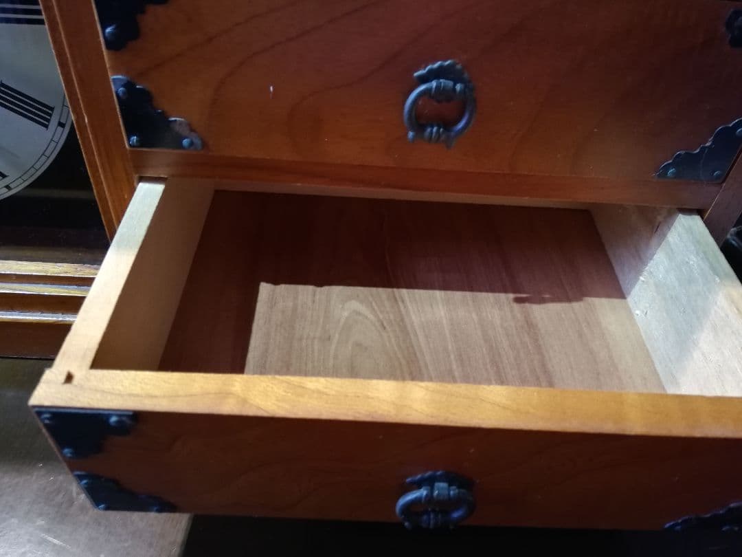 飾り棚 民芸家具 アンティーク置き時計