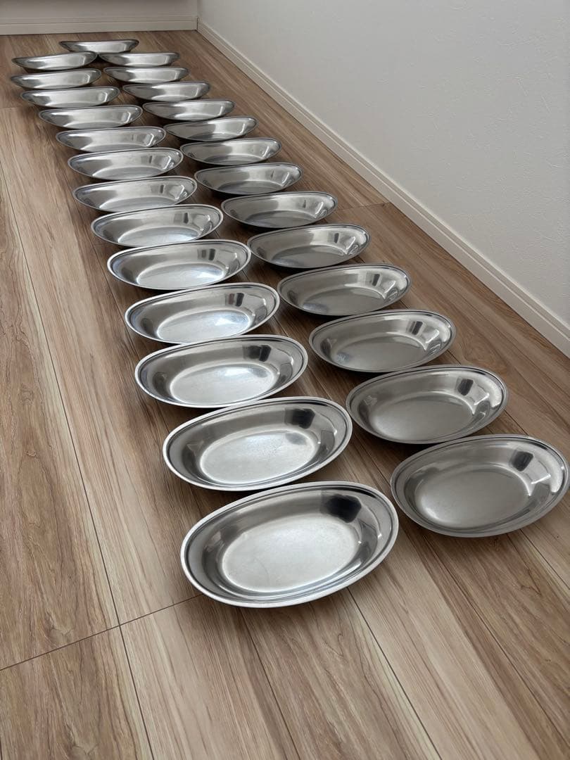 イケダ IKD ステンレス カレー皿 27枚 大