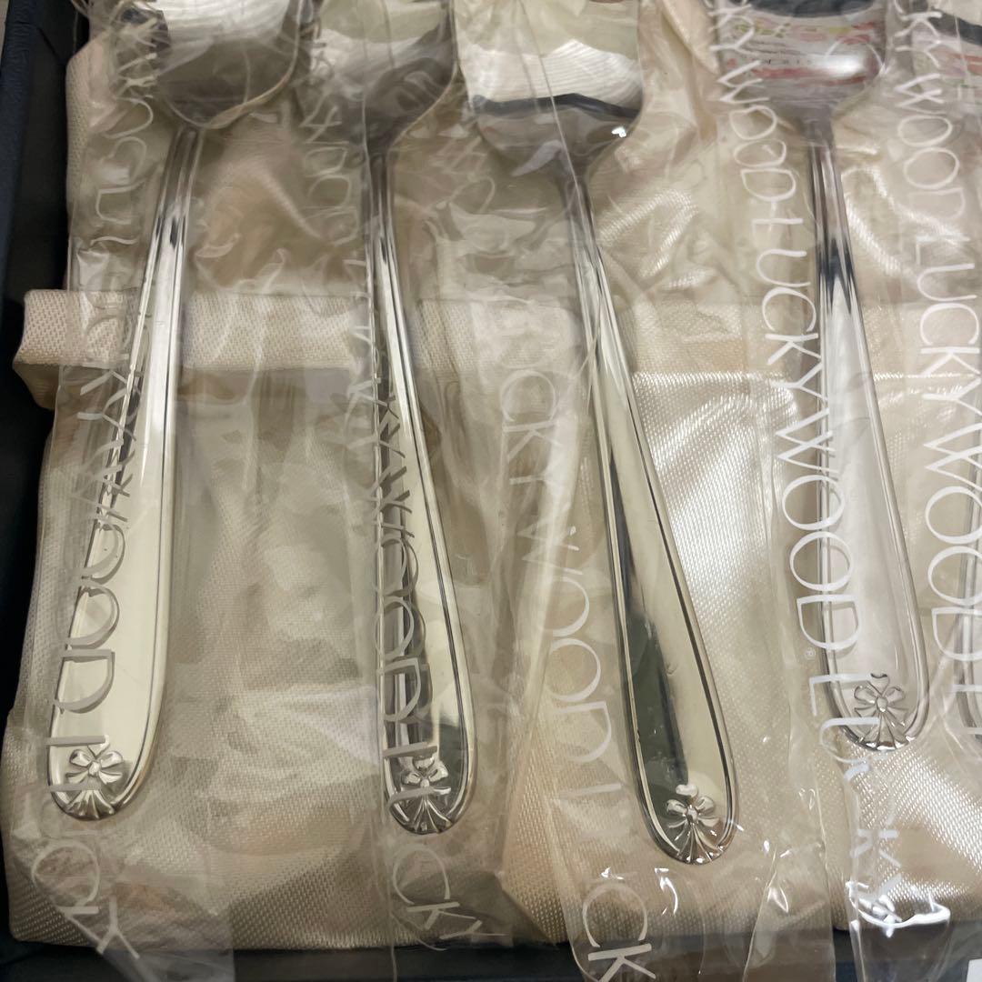 ラッキーウッド　カトラリーセット　マリエッタリボン21本　ステンレス　新品未使用