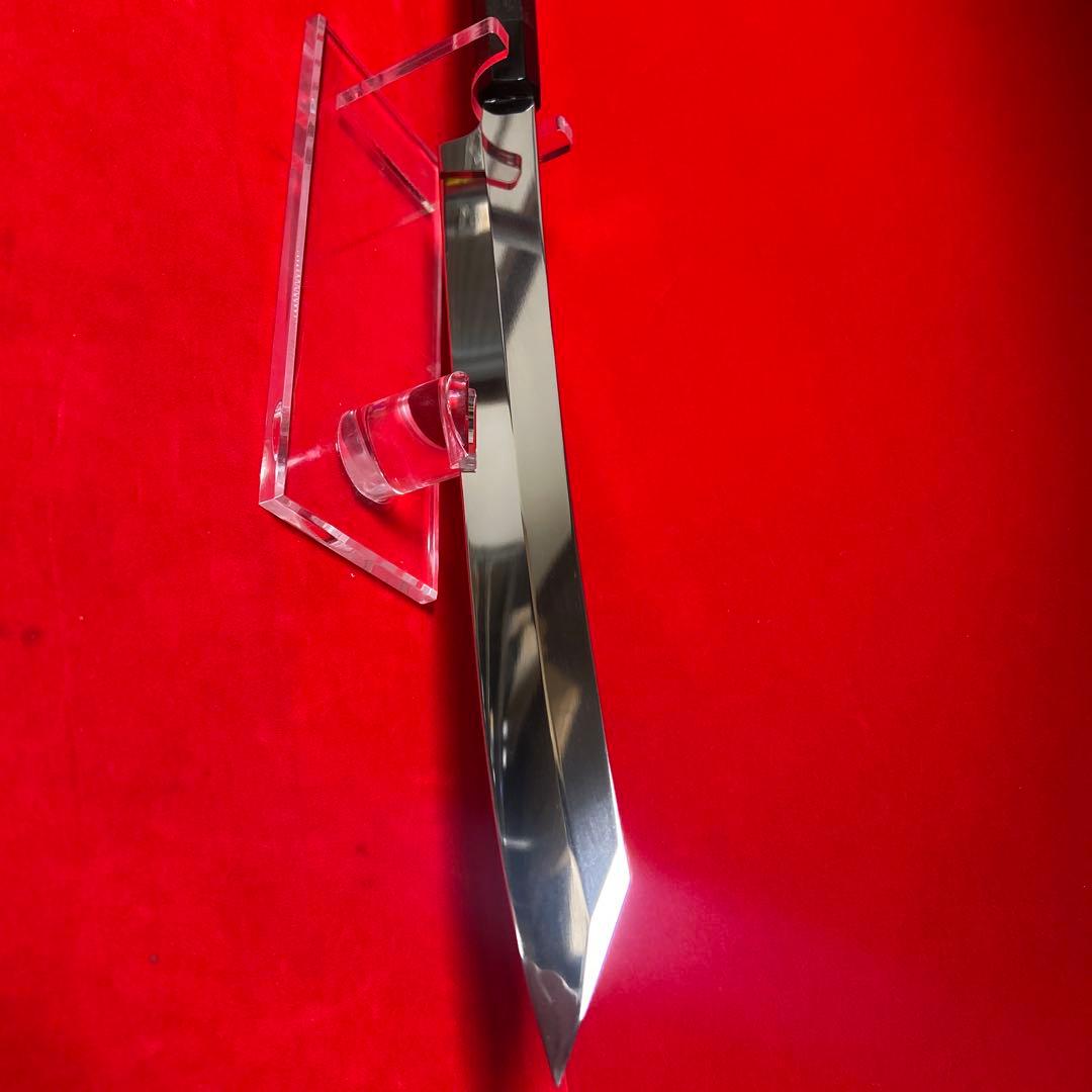 包丁　剣型切付　尺　鏡面仕上げ　箱付　未使用品