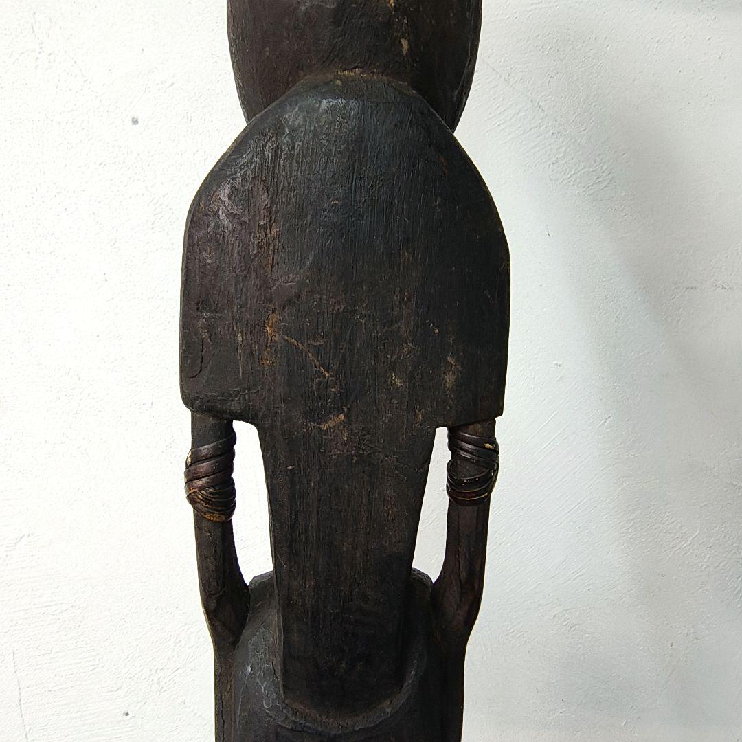 【Papua New Guinea】木彫り 部族 オブジェ 置物