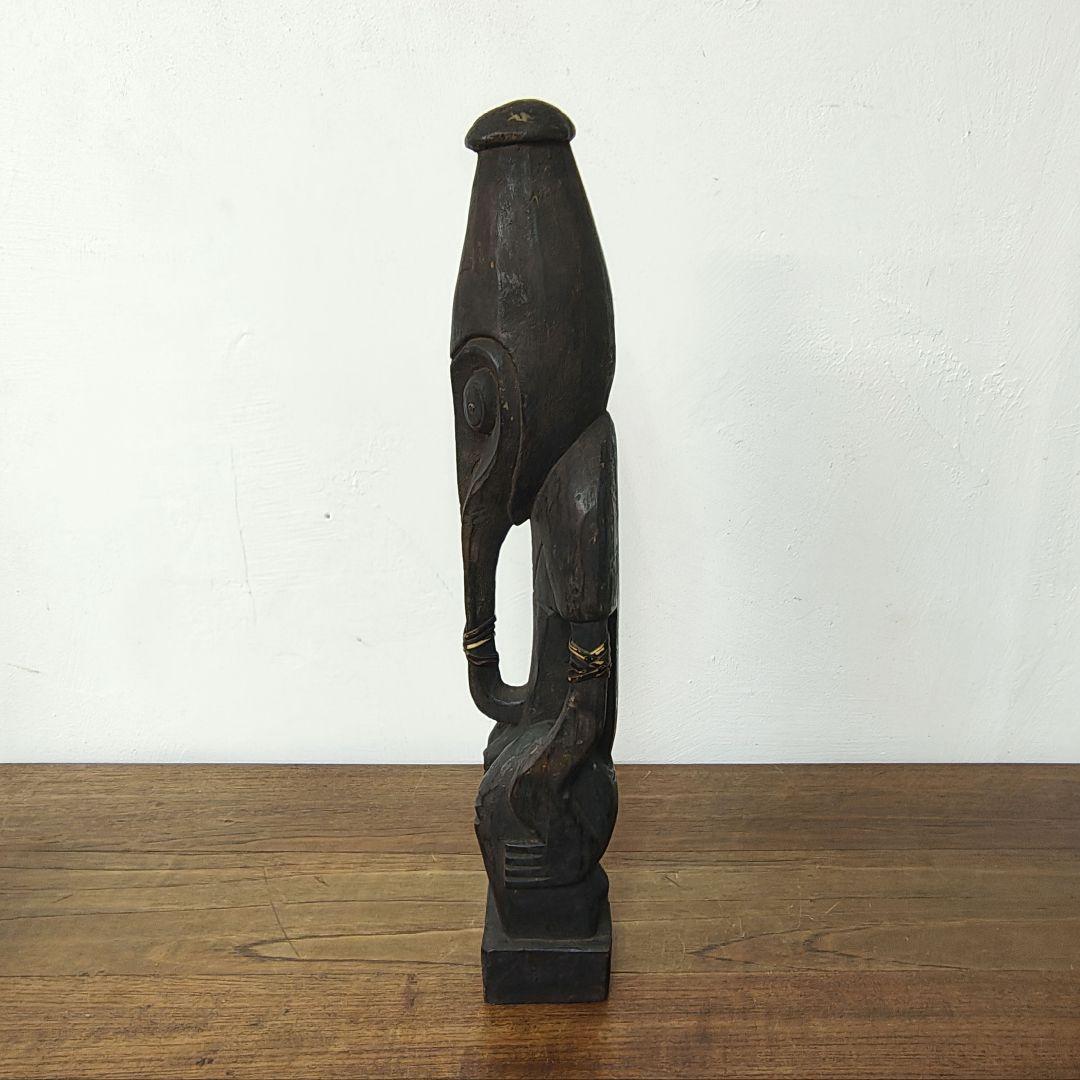 【Papua New Guinea】木彫り 部族 オブジェ 置物