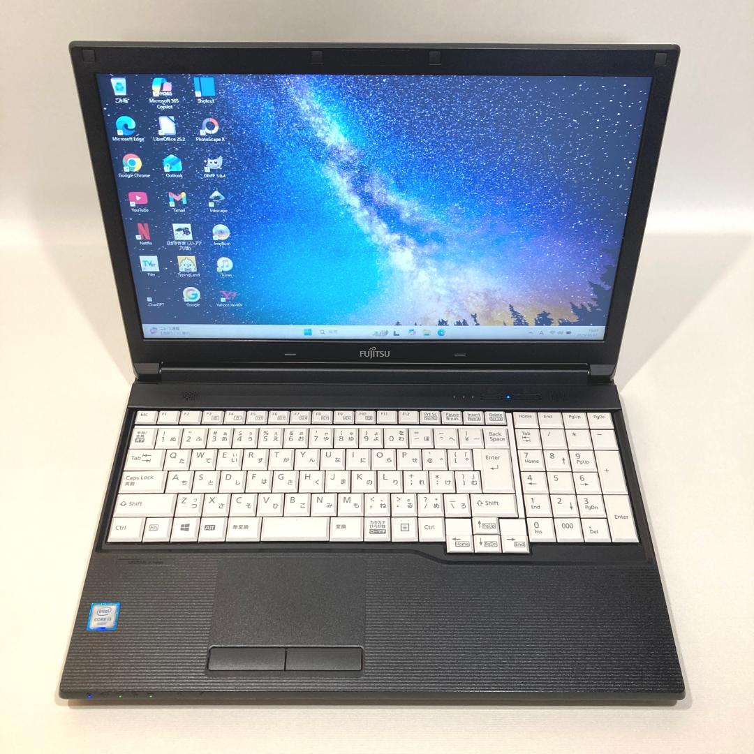 初心者✨快適i3・DVD・超大容量✨黒✨すぐ使えるノートパソコン◇D357-1