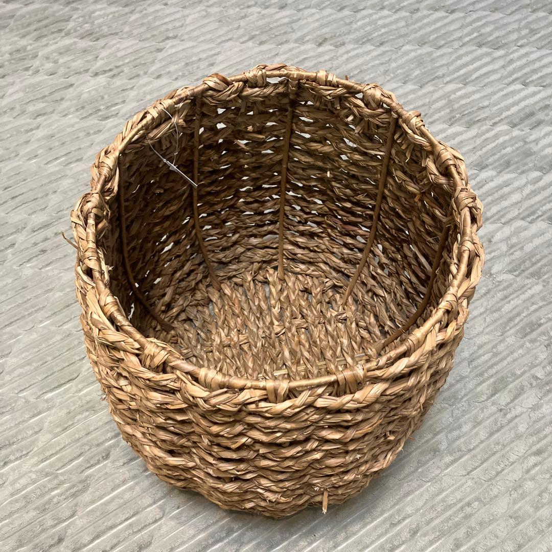ラタン　バスケット　鉢カバー