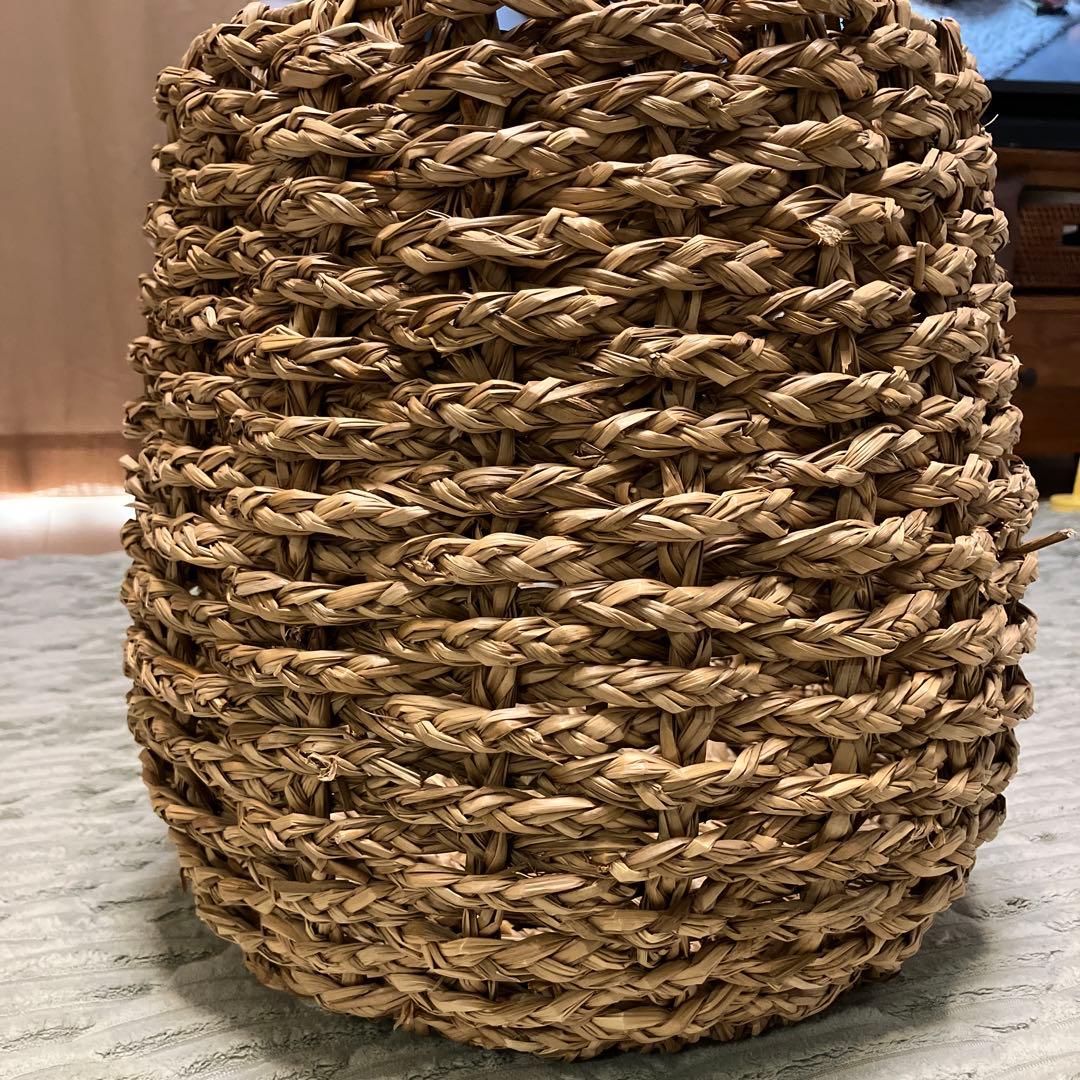 ラタン　バスケット　鉢カバー