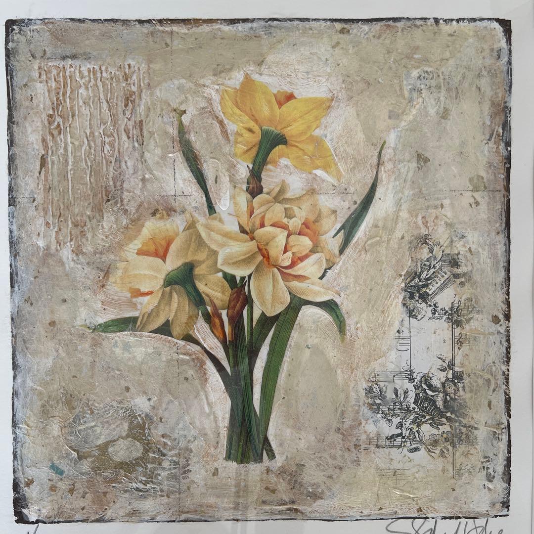 ルドゥーテ「八重咲きスイセン」のアレンジ作品