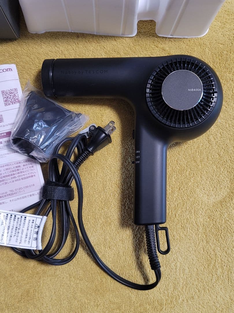 Nobby by TESCOM NIB400A ドライヤー　説明書、箱あり