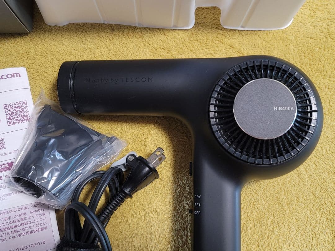 Nobby by TESCOM NIB400A ドライヤー　説明書、箱あり