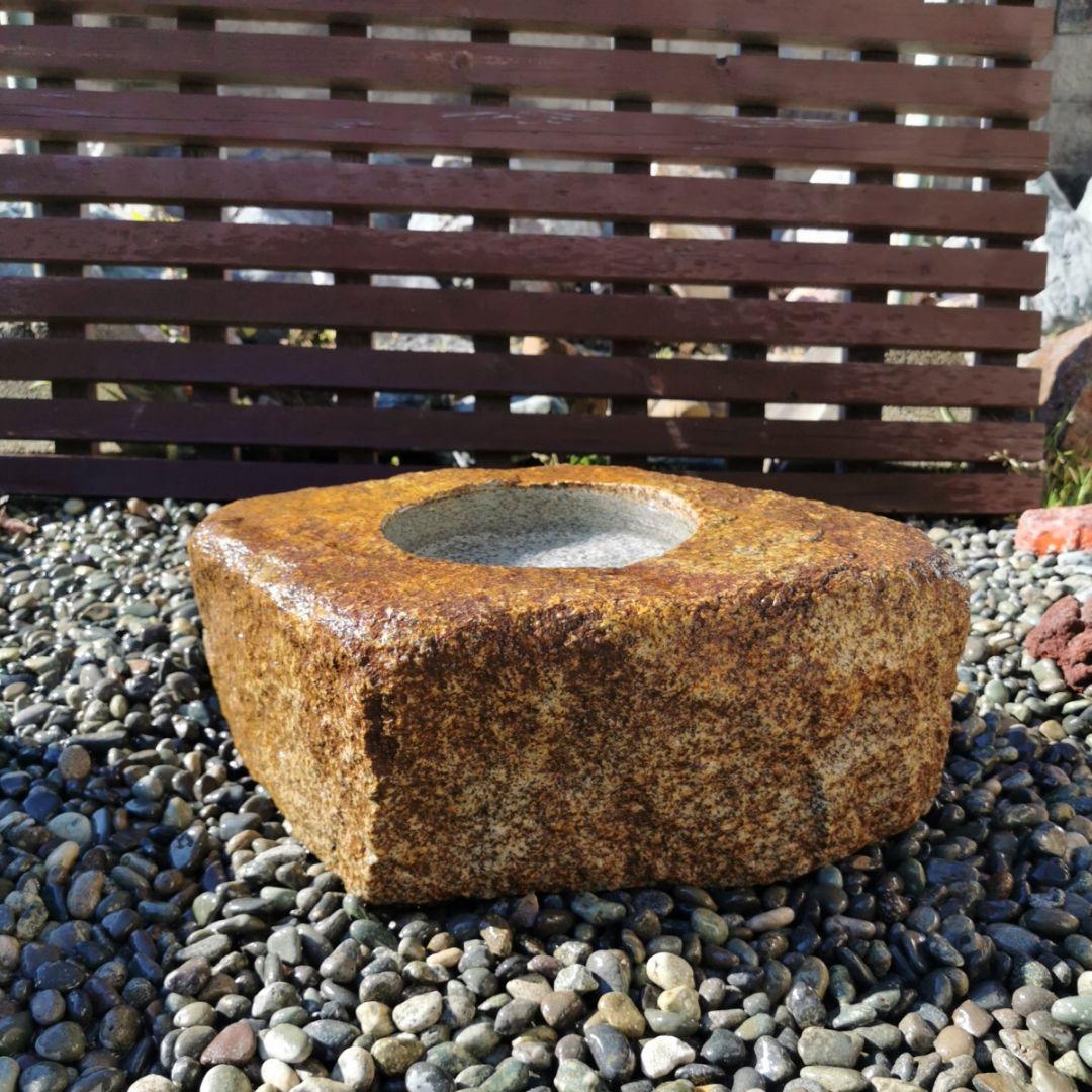 鞍馬石　蹲　39.2キロ　庭石　鑑賞石　石　庭　坪庭　砂利　和