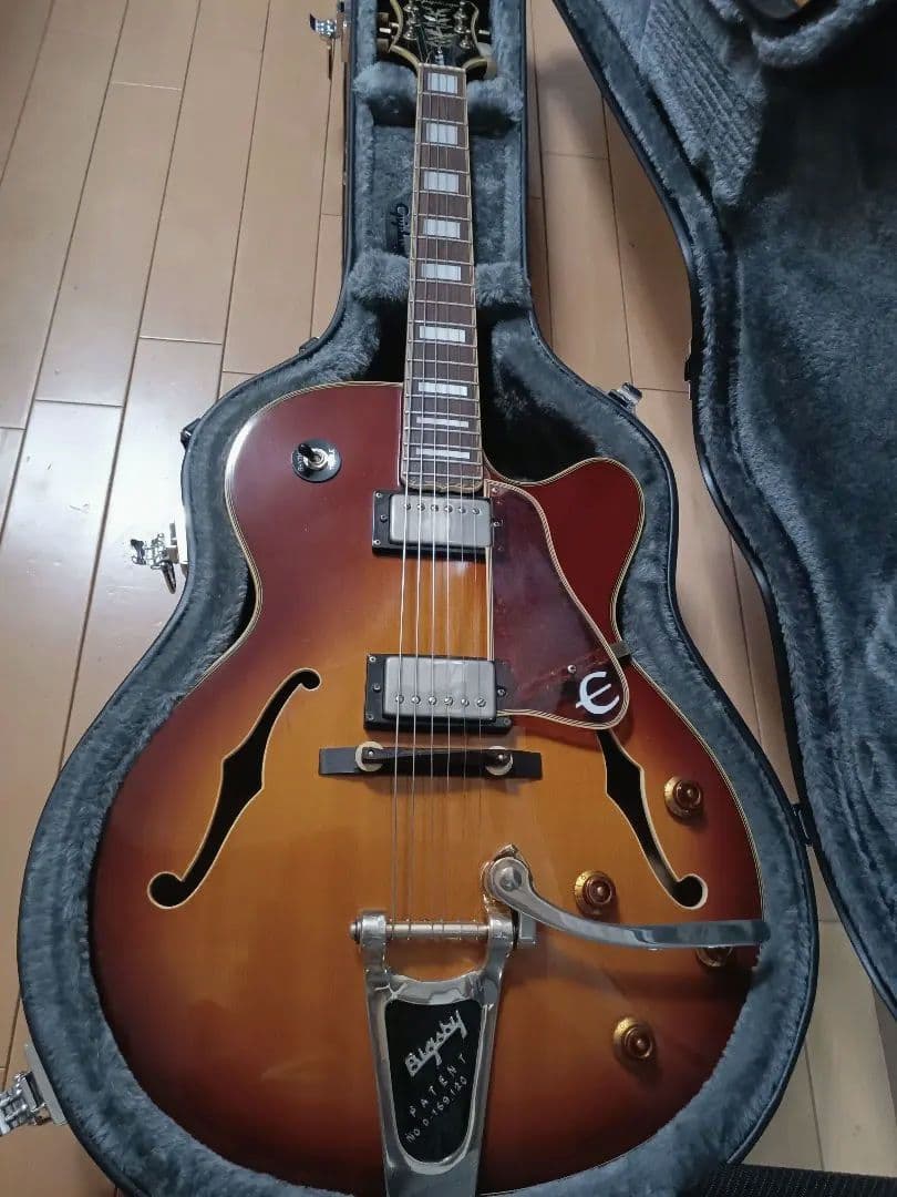 フルアコ エピフォン ジョーパス EmperorII ハードケース付