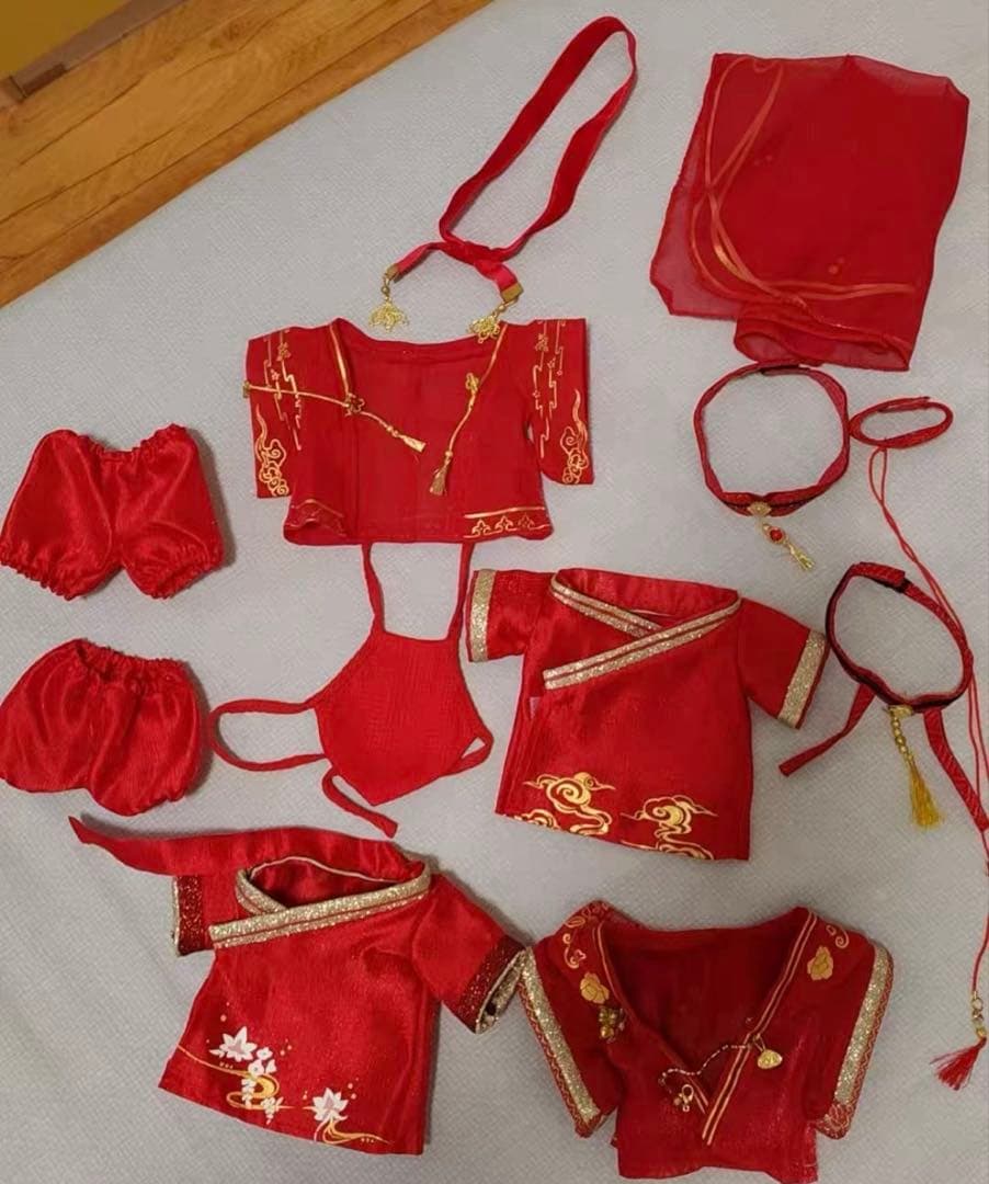 魔道祖師　20cmぬいぐるみ　専用衣装　婚ふく服　ペア