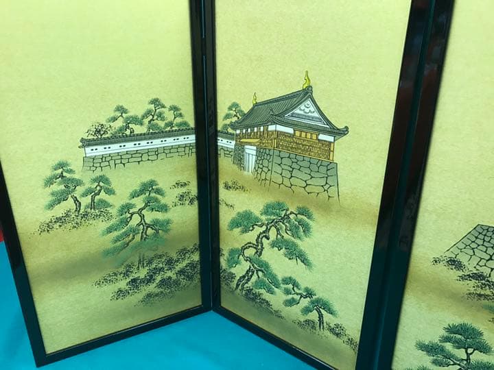 23号 枠屏風 城