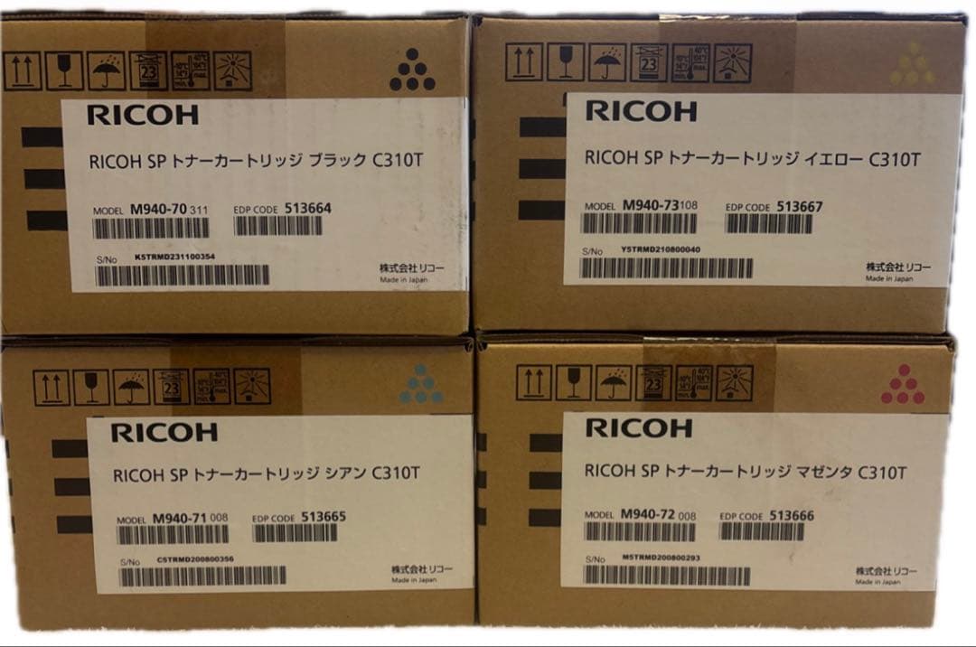 RICOH SP トナーカートリッジ C310T 4色セット 純正品【新品】