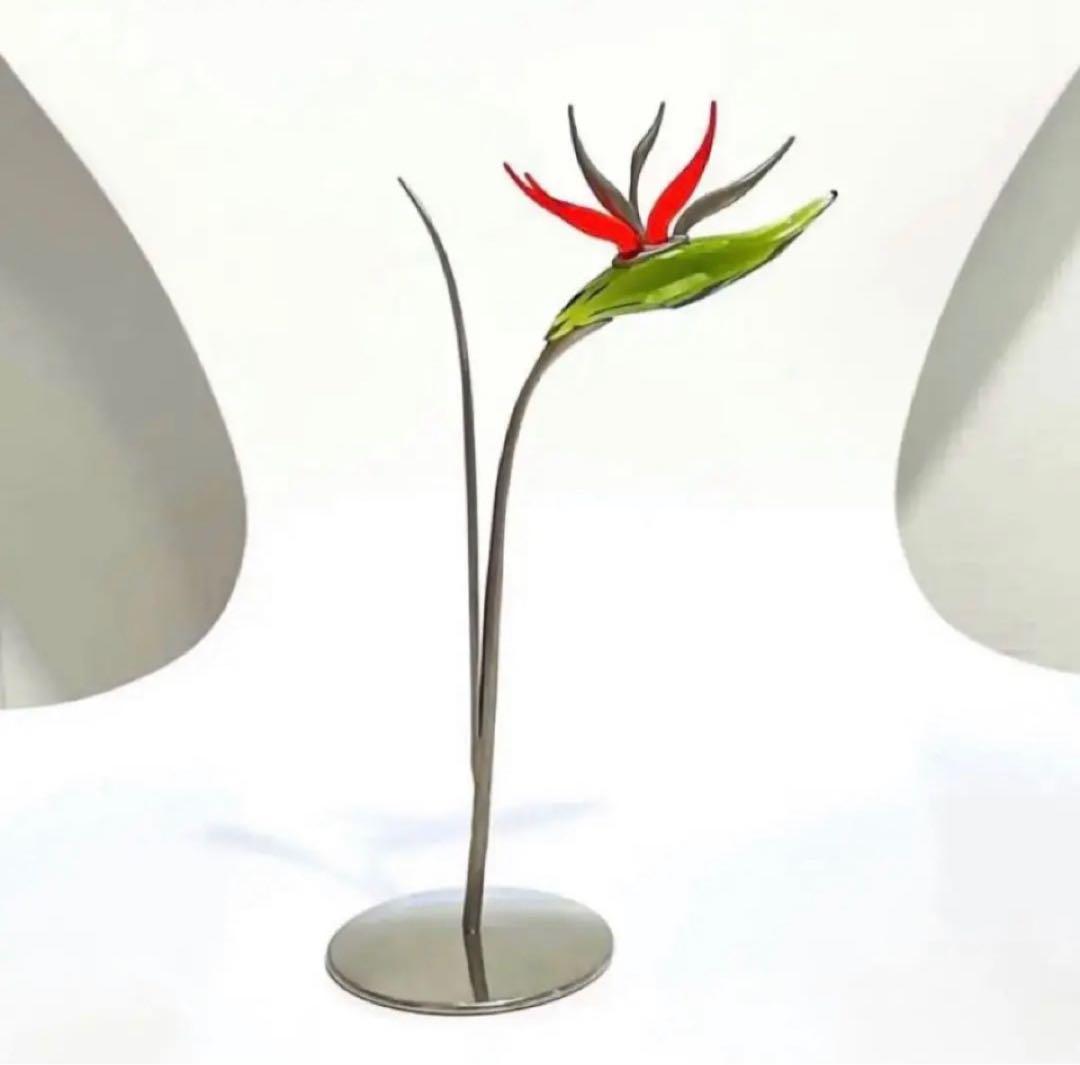 792【激レア・廃盤・貴重・希少】縁起物♪極楽鳥花 ストレリチア／スワロフスキー