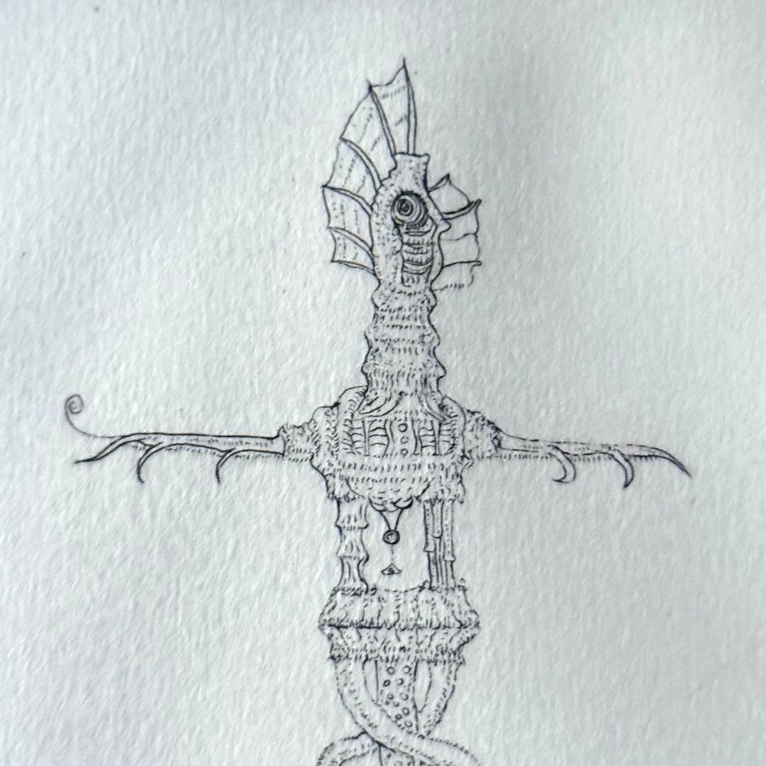 2220様感謝‼️希少‼️能島芳史ウエディング記念作「ツリーマン」銅版画エッチング