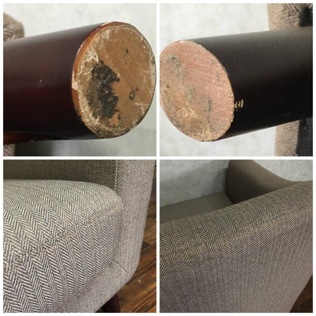 NITORI ニトリ アクセントチェア シャルパ ダークブラウン