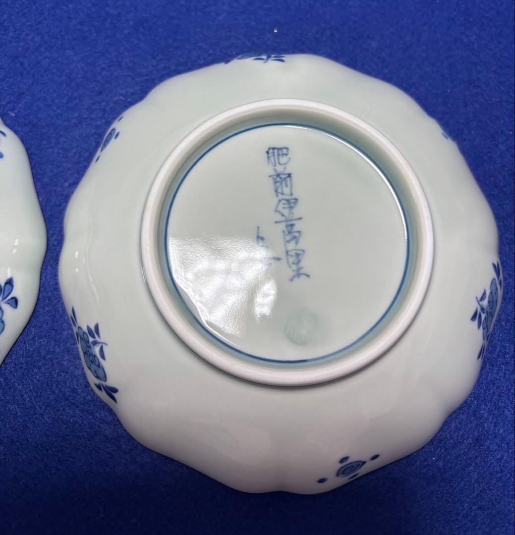 超高級品　備前伊万里焼　眞　陶磁器　鳳凰装飾の飾皿 2枚セット