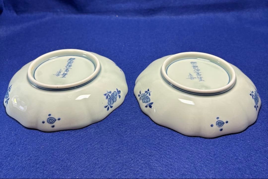 超高級品　備前伊万里焼　眞　陶磁器　鳳凰装飾の飾皿 2枚セット