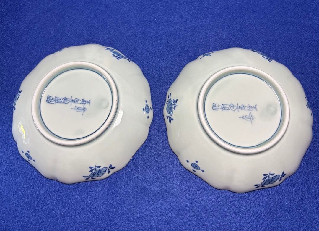 超高級品　備前伊万里焼　眞　陶磁器　鳳凰装飾の飾皿 2枚セット