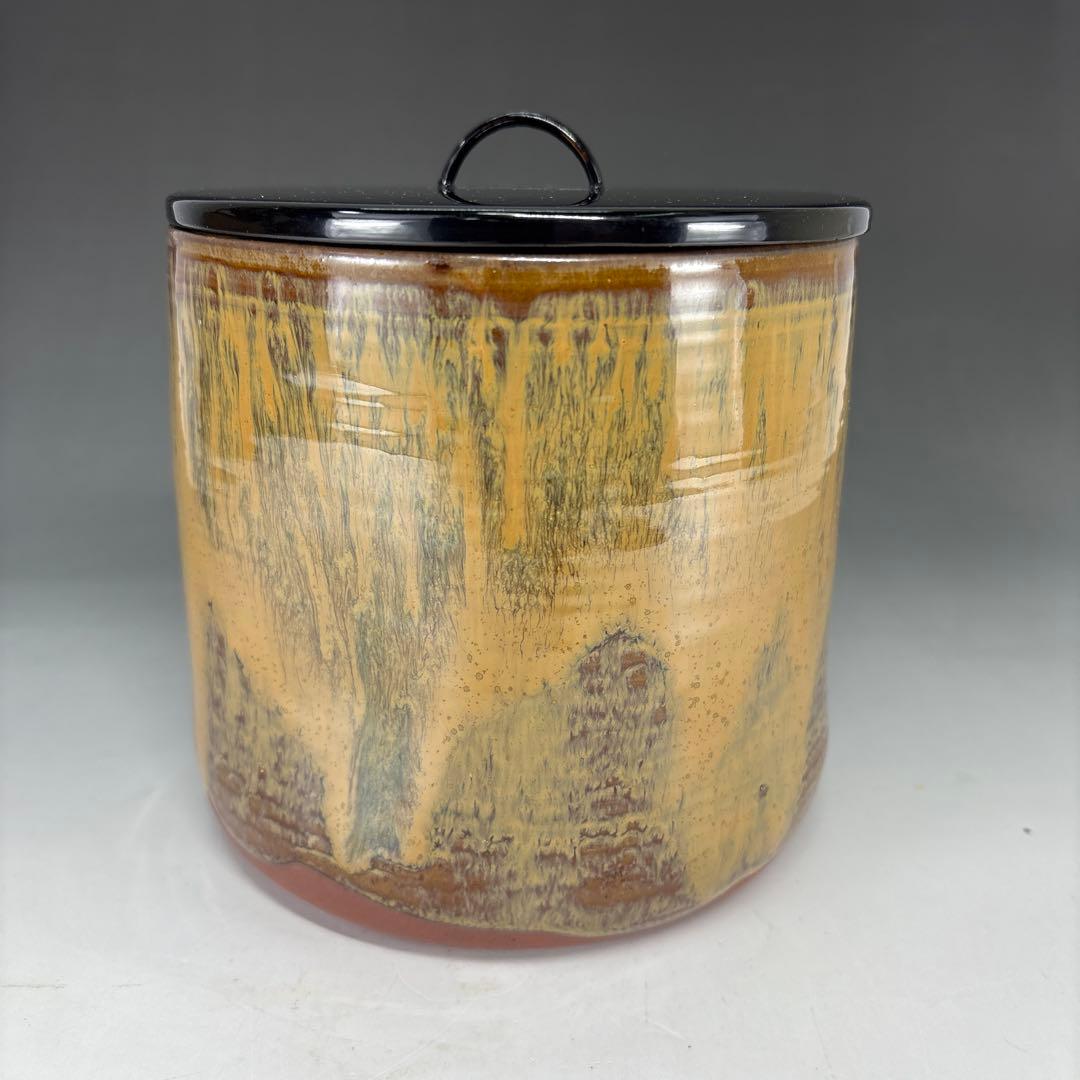 【茶道具】味楽造　高取水指（共箱）★送料込★