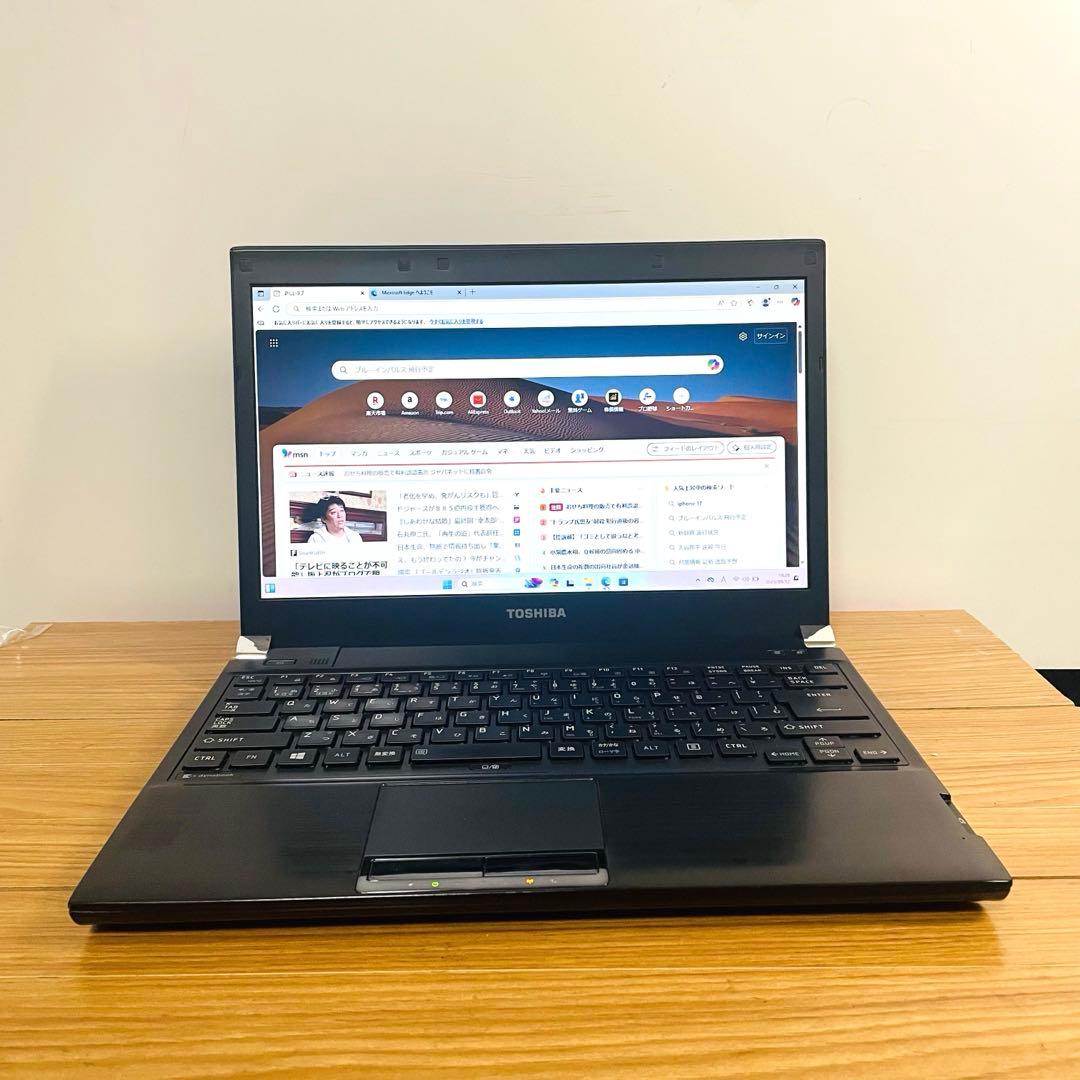 爆安軽量モバイルi5 東芝ノートパソコンSSD Windows11 オフィス