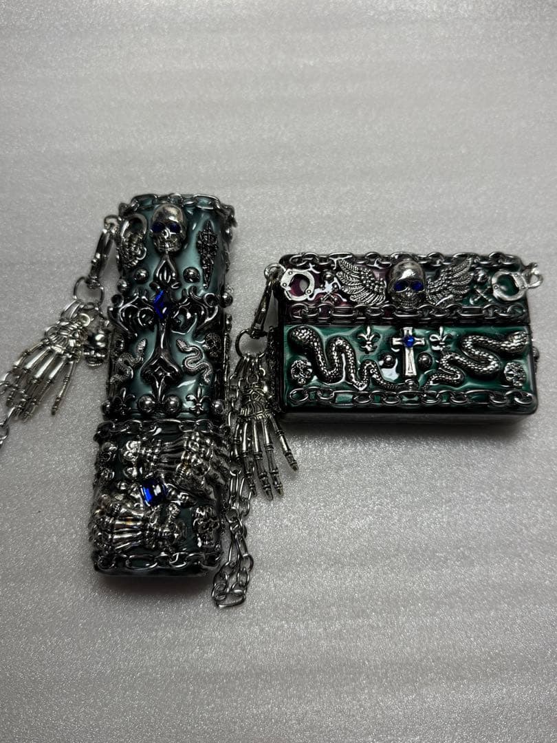 iQOS アイコス イルマiワン デコケース ロック パンク セット ブルー