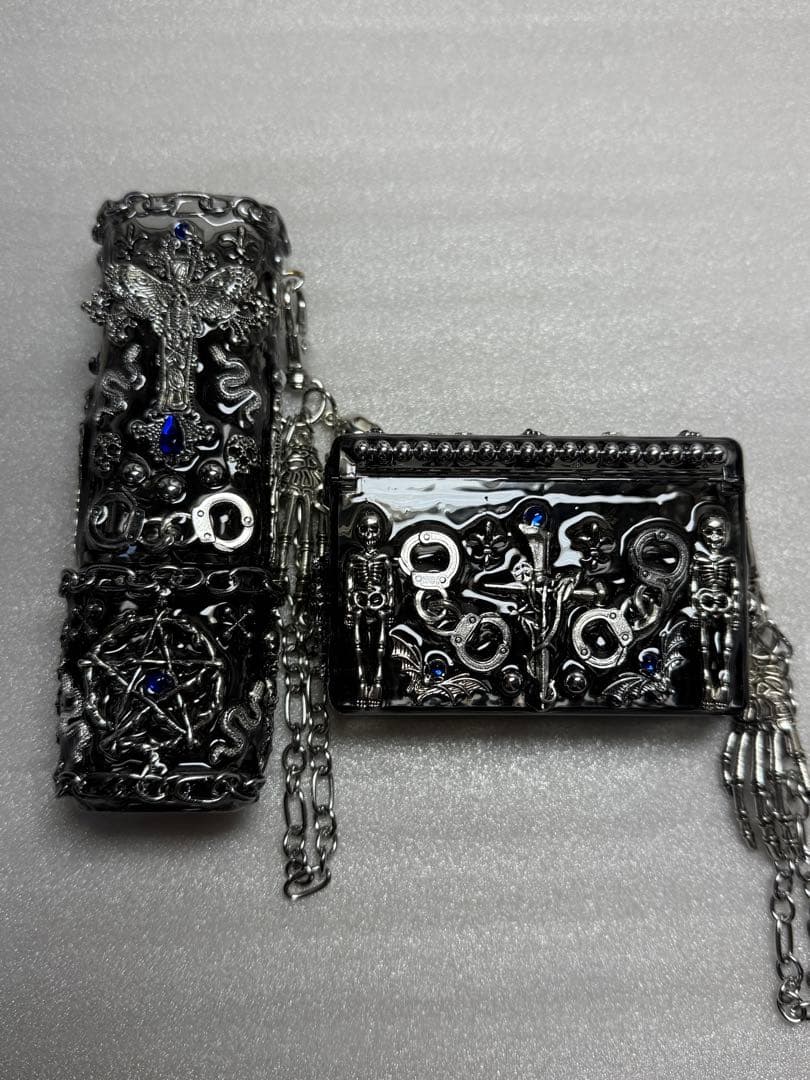 iQOS アイコス イルマiワン デコケース ロック パンク セット ブルー