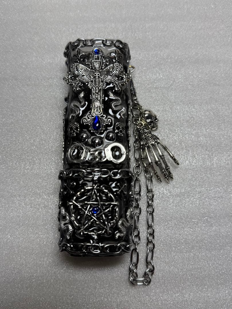 iQOS アイコス イルマiワン デコケース ロック パンク セット ブルー