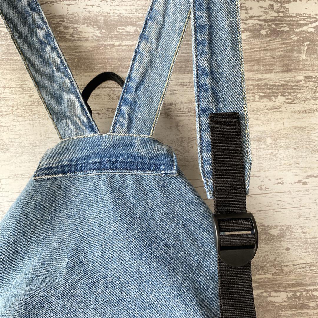 246 デニムリメイク★巾着リュック★デニムリュック