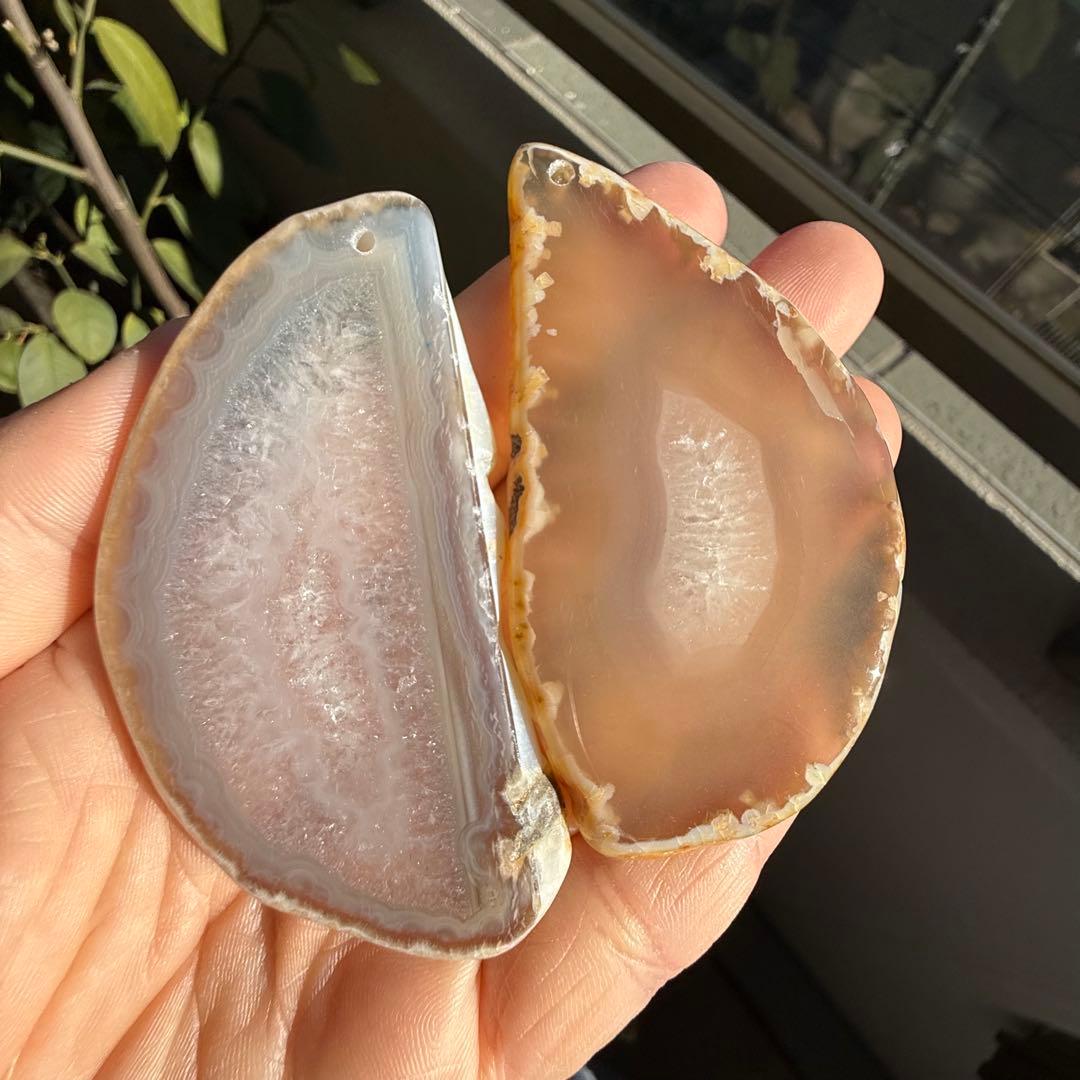 瑪瑙+ エメラルドグリーンファントムクォーツ 500g