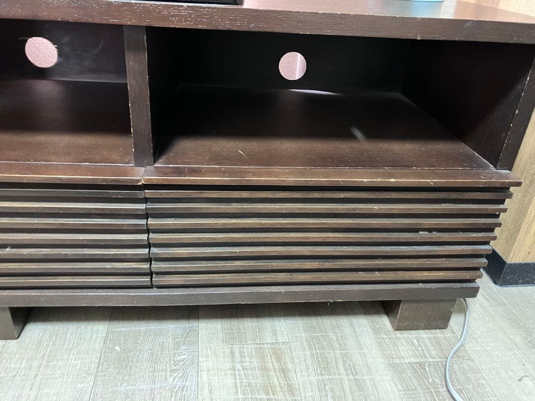 a.flat エーフラット ダークブラウン スラットデザイン テレビ台