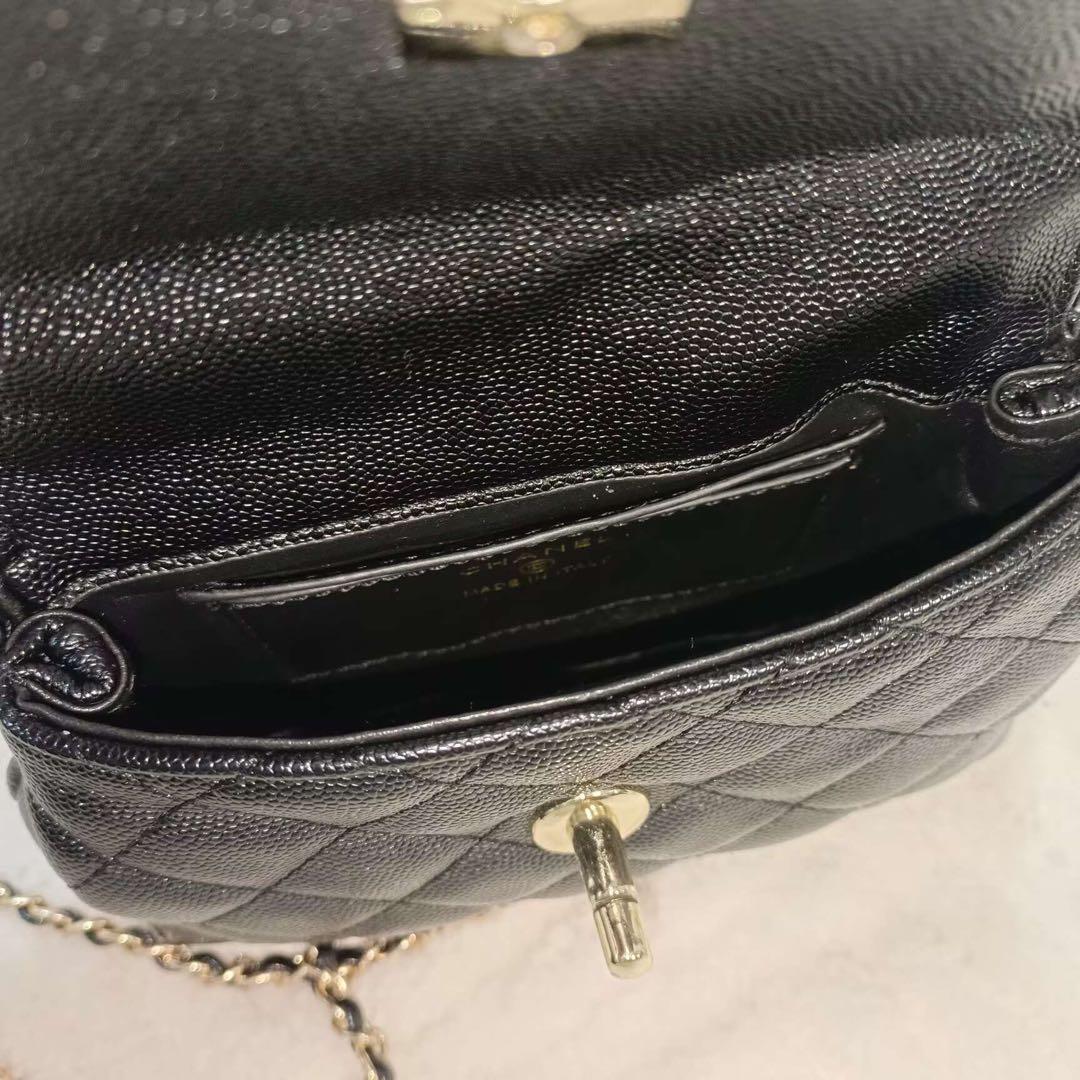 CHANEL ノベルティ ミニ ショルダーバッグ キルティング ブラック